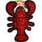 Show in main carousel: Tuffy's Ocean Creature Jr Lobster Squeaky Dog Plush Toy, Red slide 5 of 6