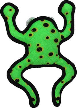 Show full view: Tuffy's Desert Phrog Leaping Squeaky Dog Plush Toy, Green slide 4 of 6