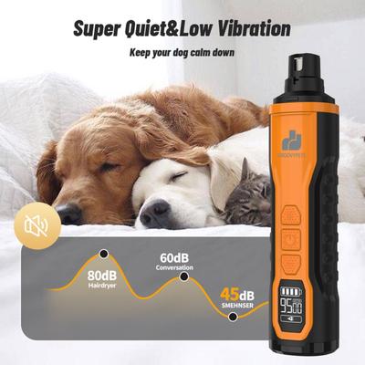 Show full view: GroovyPets 5-Speed Ultra Quiet LCD Display Electric Dog & Cat Nail Grinder, Each slide 7 of 10