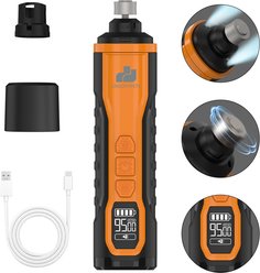 GroovyPets 5-Speed Ultra Quiet LCD Display Electric Dog & Cat Nail Grinder, Each