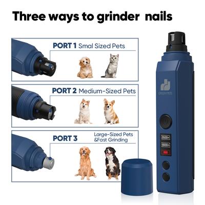 Show full view: GroovyPets Ultra Quiet LCD Display Electric Dog & Cat Nail Grinder, Each slide 2 of 8