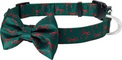 Frisco Bows Print Dog Collar with Removable Bow, L/XL: 18 to 26-in neck, 1-in wide
