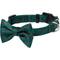 Show in main carousel: Frisco Christmas Bows Print Dog Collar with Removable Bow, S: 10 to 14-in neck, 5/8-in wide slide 1 of 11