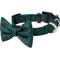 Show in main carousel: Frisco Christmas Bows Print Dog Collar with Removable Bow, XS: 8 to 12-in neck, 5/8-in wide slide 1 of 10