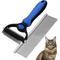 Show in main carousel: Fido Fave Pet Grooming Combo Shedding Rake Stainless Steel Comb for Dogs & Cats, Blue, pack of 2 slide 1 of 7