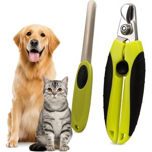 Fido Fave Dog Nail Clippers & Trimmer with Safety Guard, Green, pack of 2