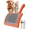 Show in main carousel: Fido Fave Slicker Brush & Comb Set for Dogs, Red Orange, pack of 3 slide 1 of 10