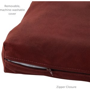 Happy Hounds Carson Deluxe Dog Crate Pad, Burgundy, 42-in