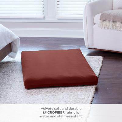 Show full view: Happy Hounds Carson Deluxe Dog Crate Pad, Burgundy, 42-in slide 4 of 9