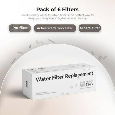 Show full view: Penthouse Paws Smart Automatic Dog & Cat Water Fountain Filters, 74-oz slide 6 of 9