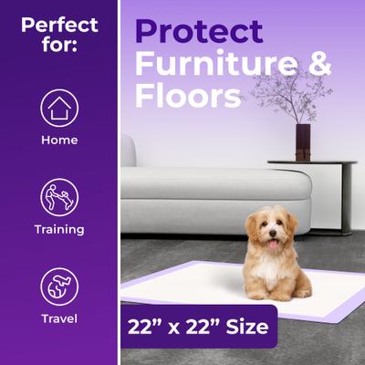 Show full view: Green Lifestyle Disposable Lavender Scented Dog & Cat Pee Pads, 100 count slide 4 of 7