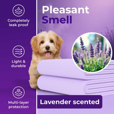 Show full view: Green Lifestyle Disposable Lavender Scented Dog & Cat Pee Pads, 100 count slide 2 of 7