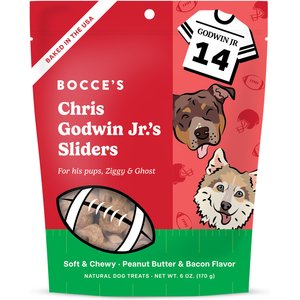 Bocce's Bakery Chris Godwin’s Sliders Beef Adult Soft & Chewy Dog Treats, 6-oz bag