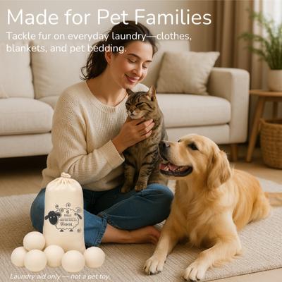 Show full view: Fido Fave Reusable Dryer Balls for Dog Hair Removal, 6 count slide 7 of 10