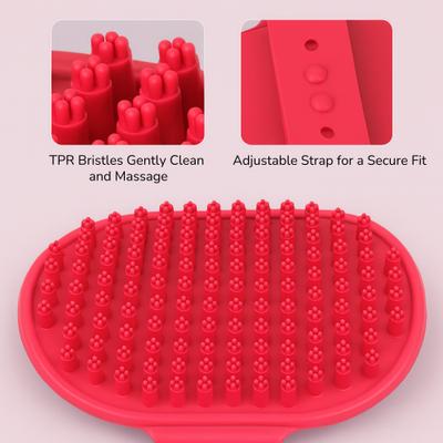 Show full view: Fido Fave Pin Brush, Bathing Brush & Detangling Comb Dog & Cat Grooming Kit, Pink, pack of 3 slide 6 of 8