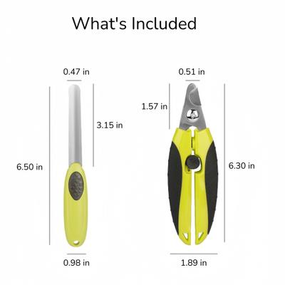 Show full view: Fido Fave Dog Nail Clippers & Trimmer with Safety Guard, Green, pack of 2 slide 7 of 8