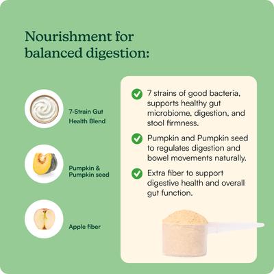 Show full view: Reggie Pumpkin Probiotic Powder Pumpkin & Apple Flavored Digestive Aid Supplement for Dogs, 40 servings slide 6 of 10