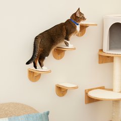 Frisco Wall Mounted Cat Steps, 4 pack