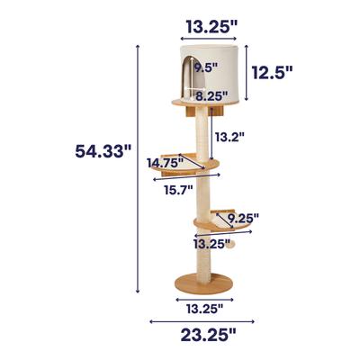 Show full view: Frisco Floor Supported Wall Mounted Cat Tree slide 2 of 11