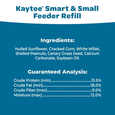 Show full view: Kaytee Smart & Small Feeder Refill Seed Blends Wildbird Food, 2-lb bag, 6 count slide 7 of 11