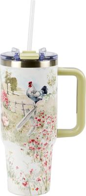 Show full view: Primitives By Kathy Roosters Travel Mug slide 2 of 5