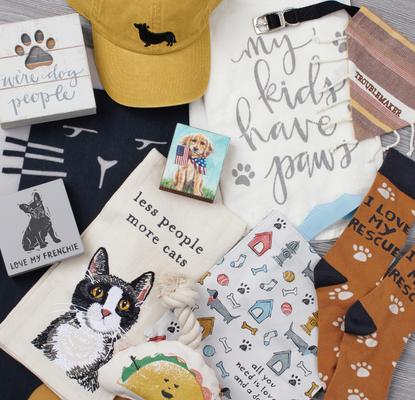 Show full view: Primitives By Kathy Puppy Flags Block Sign slide 4 of 4