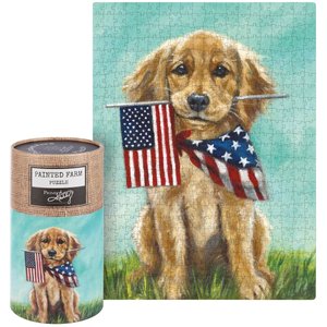 Primitives By Kathy Golden Puppy Puzzle