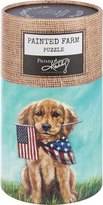 Show full view: Primitives By Kathy Golden Puppy Puzzle slide 3 of 4