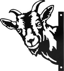 Primitives By Kathy Goat Metal Outdoor Art