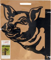 Primitives By Kathy Pig Metal Outdoor Art slide 2 of 2