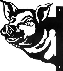 Primitives By Kathy Pig Metal Outdoor Art