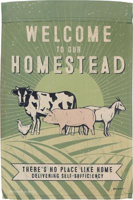 Show full view: Primitives By Kathy Homestead Garden Flag slide 2 of 4