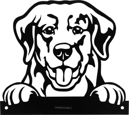 Show full view: Primitives By Kathy Dog Metal Outdoor Art slide 2 of 4