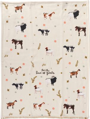 Show full view: Primitives By Kathy for The Love of Goats Kitchen Towel slide 4 of 5