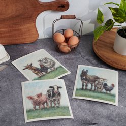 Primitives By Kathy Farm Family Swedish Cloth Towel Set slide 2 of 5