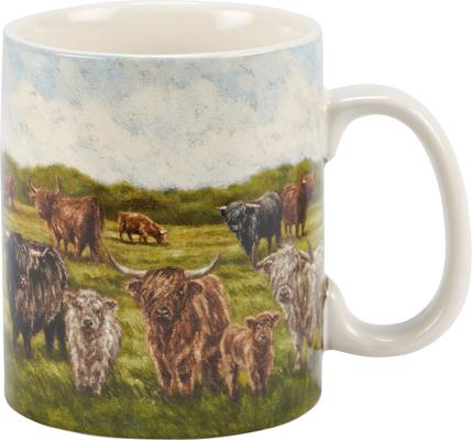 Show full view: Primitives By Kathy Highland Cows Mug slide 2 of 3