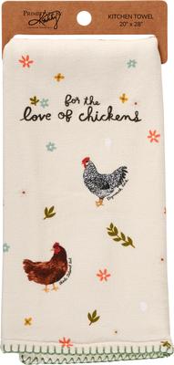 Show full view: Primitives By Kathy for The Love of Chickens Kitchen Towel slide 2 of 5
