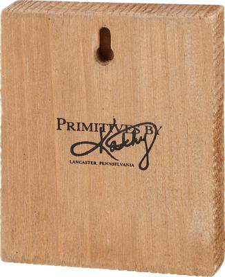 Show full view: Primitives By Kathy Plymouth Rock Chicken Block Sign slide 2 of 3