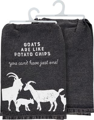 Show full view: Primitives By Kathy Goats Are Like Kitchen Towel slide 4 of 5