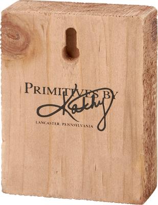 Show full view: Primitives By Kathy Floral Goat Block Sign slide 2 of 3