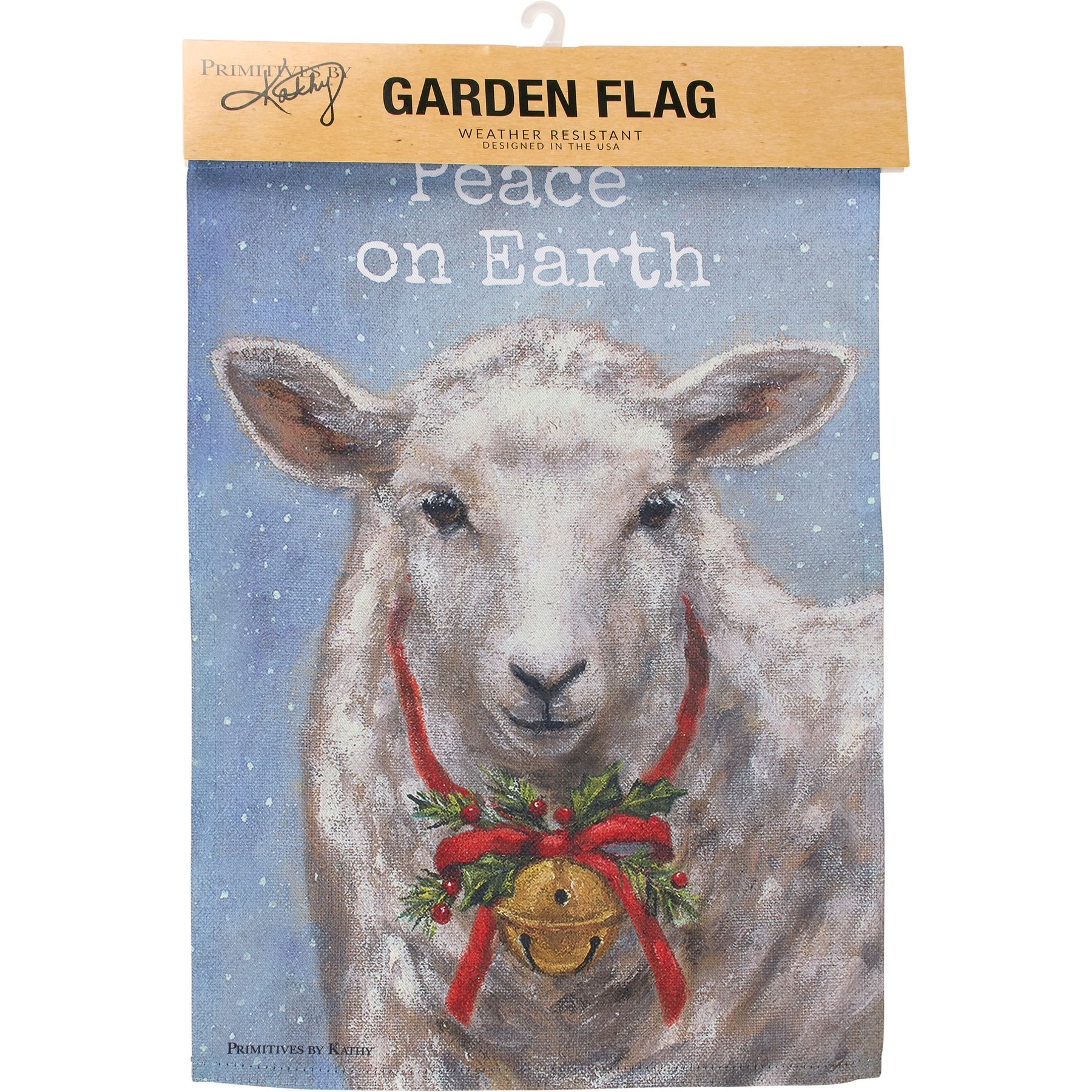 Primitives By Kathy Peace On Earth Garden Flag