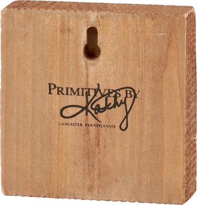 Show full view: Primitives By Kathy Fall Goat Block Sign slide 2 of 3