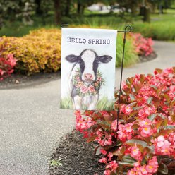 Primitives By Kathy Hello Spring Garden Flag slide 2 of 4