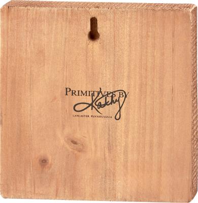 Show full view: Primitives By Kathy Angus Cow Block Sign slide 2 of 3