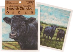 Primitives By Kathy Angus Cows Swedish Cloth Towel Set