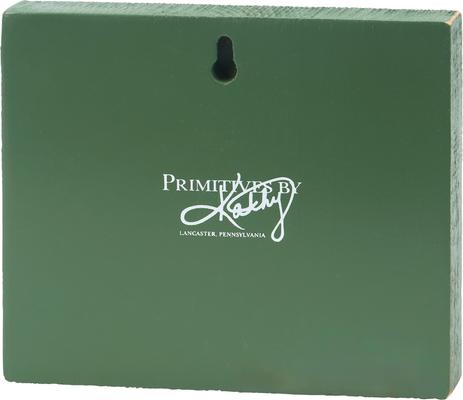 Show full view: Primitives By Kathy Snowy Cow Block Sign slide 2 of 2