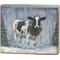 Show in main carousel: Primitives By Kathy Snowy Cow Block Sign slide 1 of 2