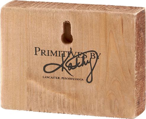 Show full view: Primitives By Kathy Highland Cow Block Sign slide 2 of 2