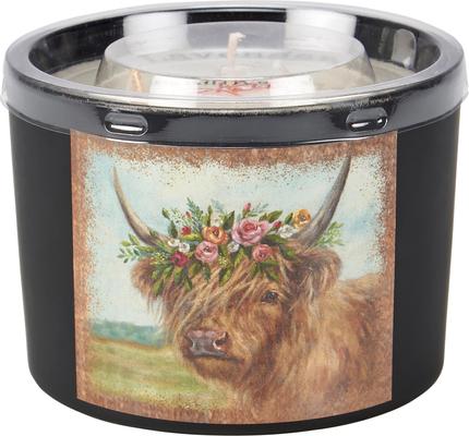 Show full view: Primitives By Kathy Floral Highland Candle slide 3 of 5