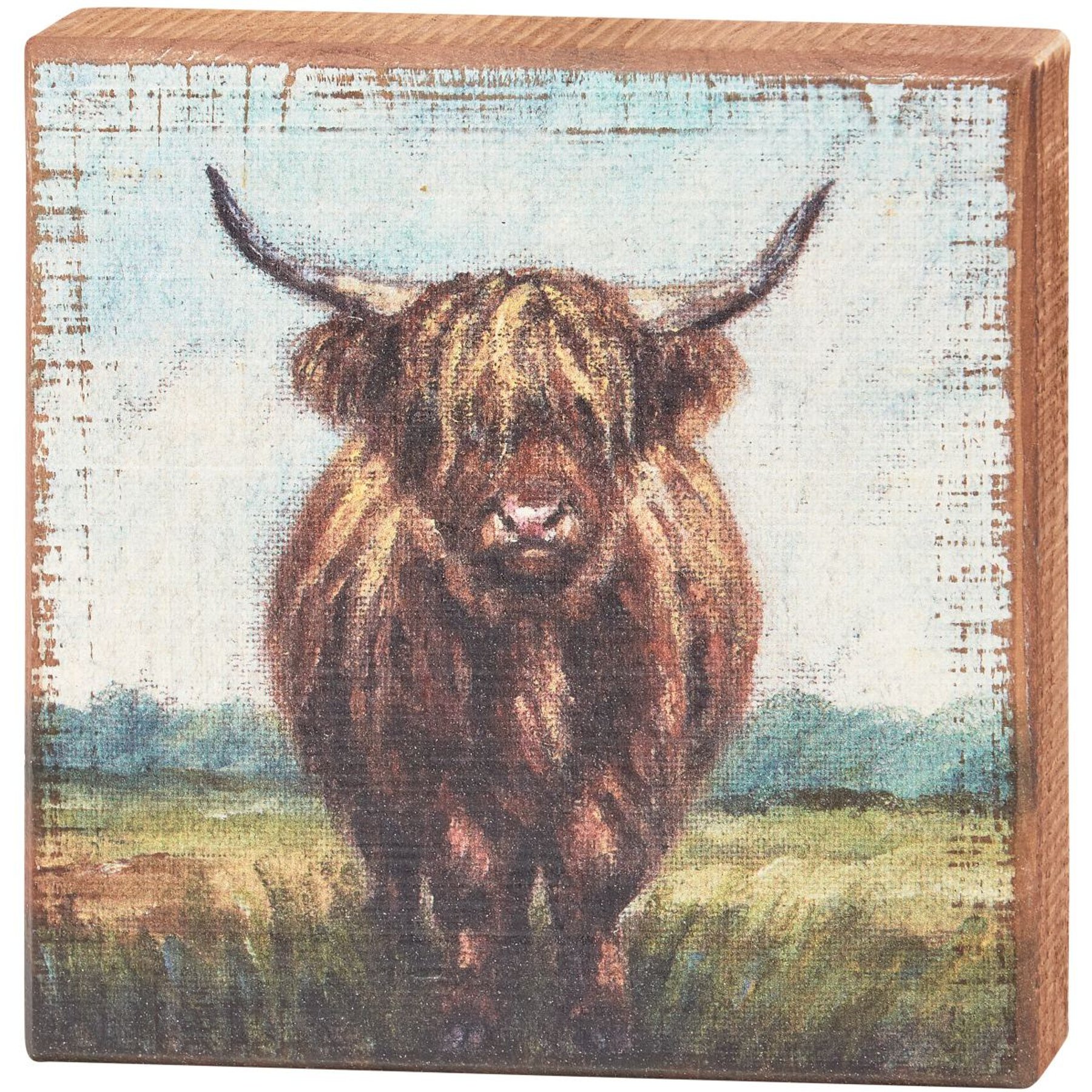 Primitives By Kathy Highland Block Sign
